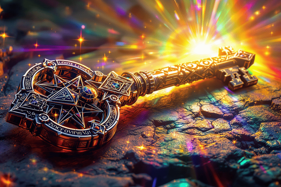 Masterclass: KI generierter Schlüssel, der magisch leuchtet